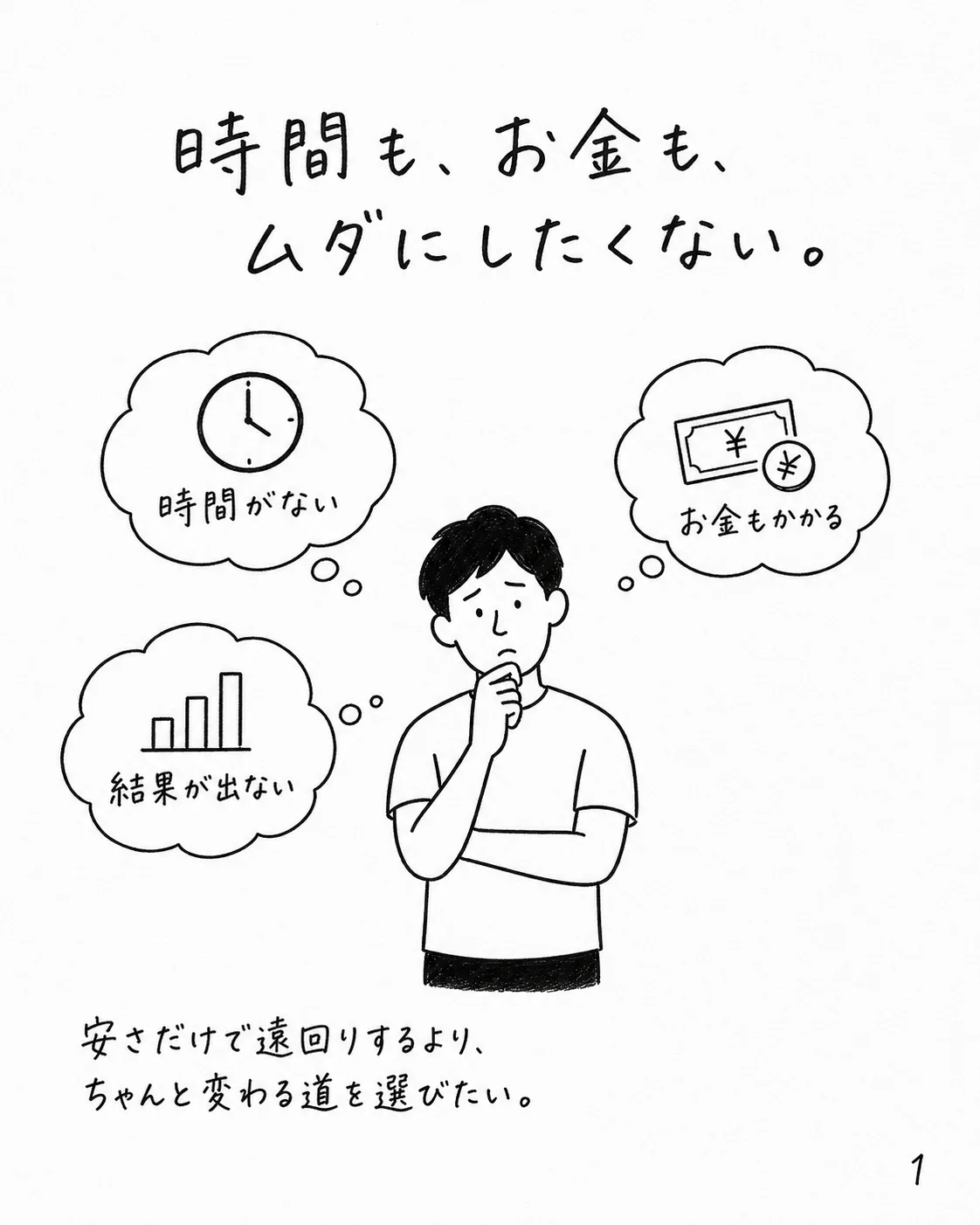 時間も、お金も、ムダにしたくない｜西荻窪のパーソナルジム