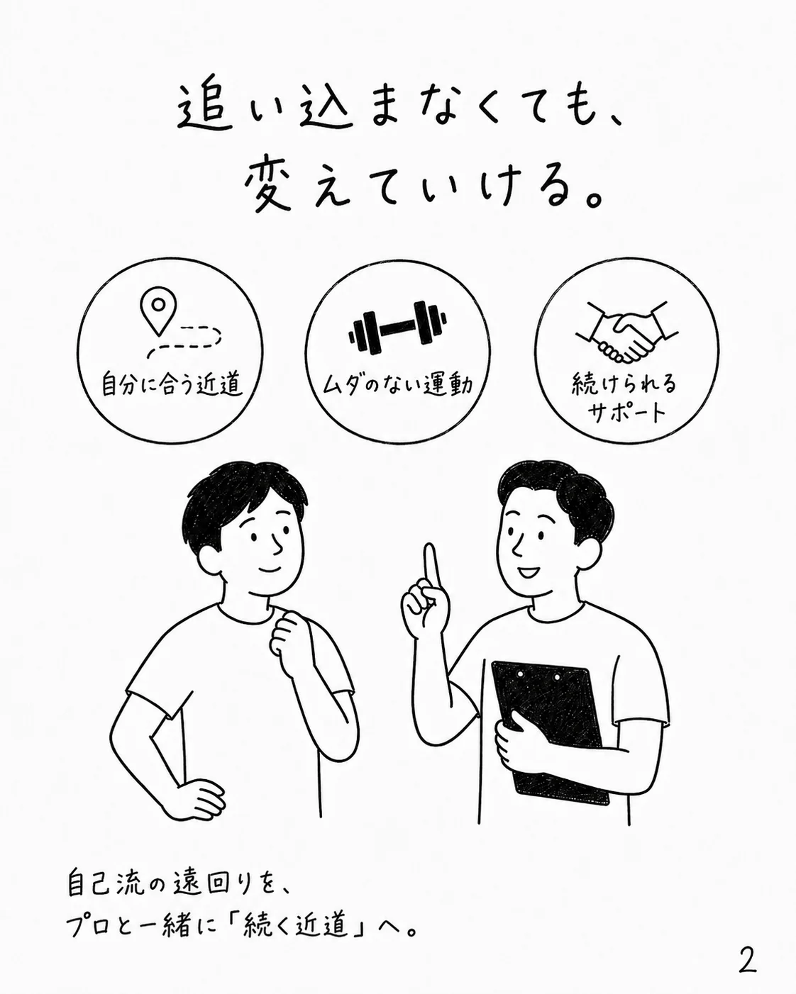 追い込まなくても、変えていける｜続く近道へ